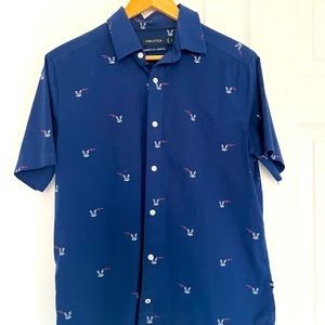 Nautica Short-sleeve Button Up Classic Fit